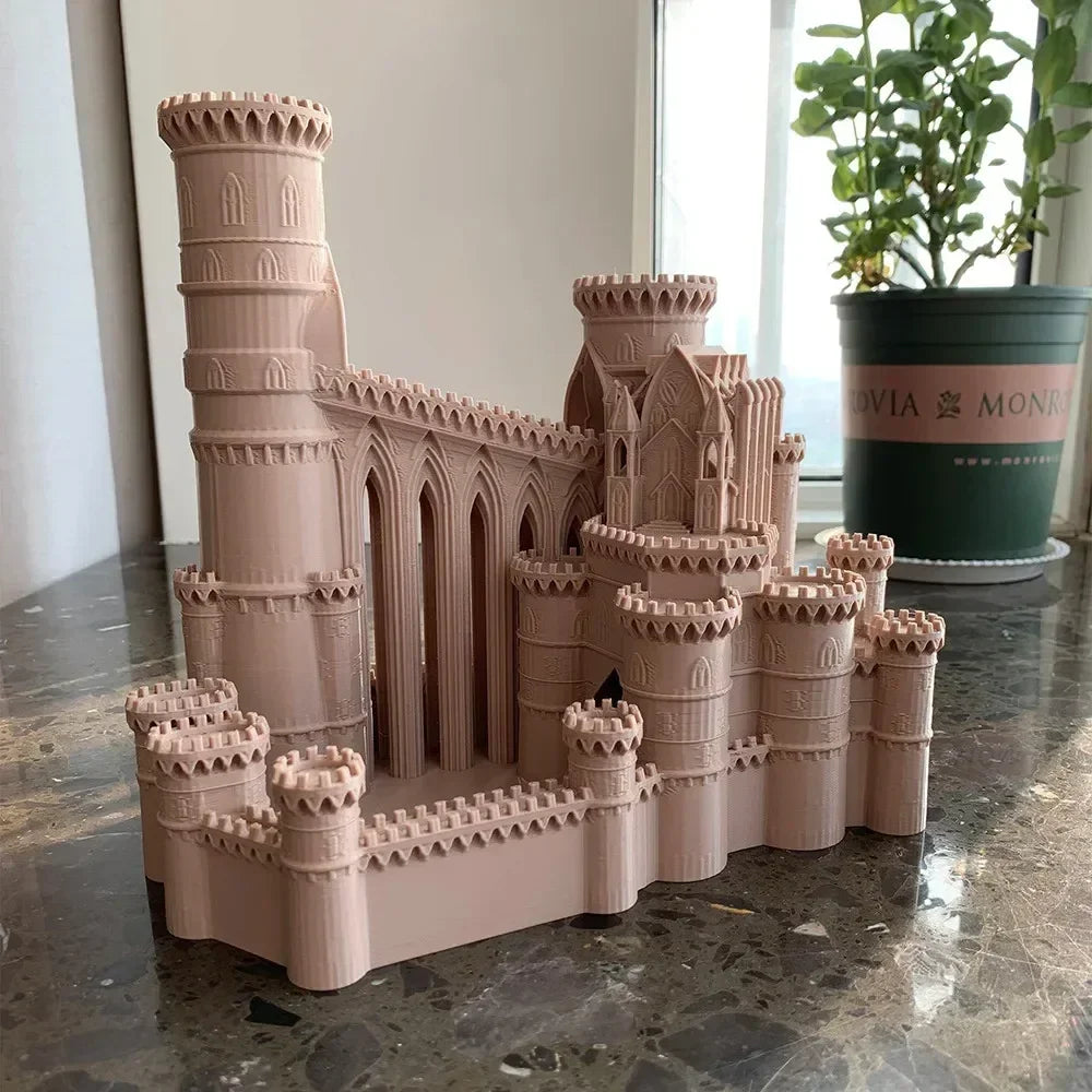 3D Printed Castle Dice Tower
