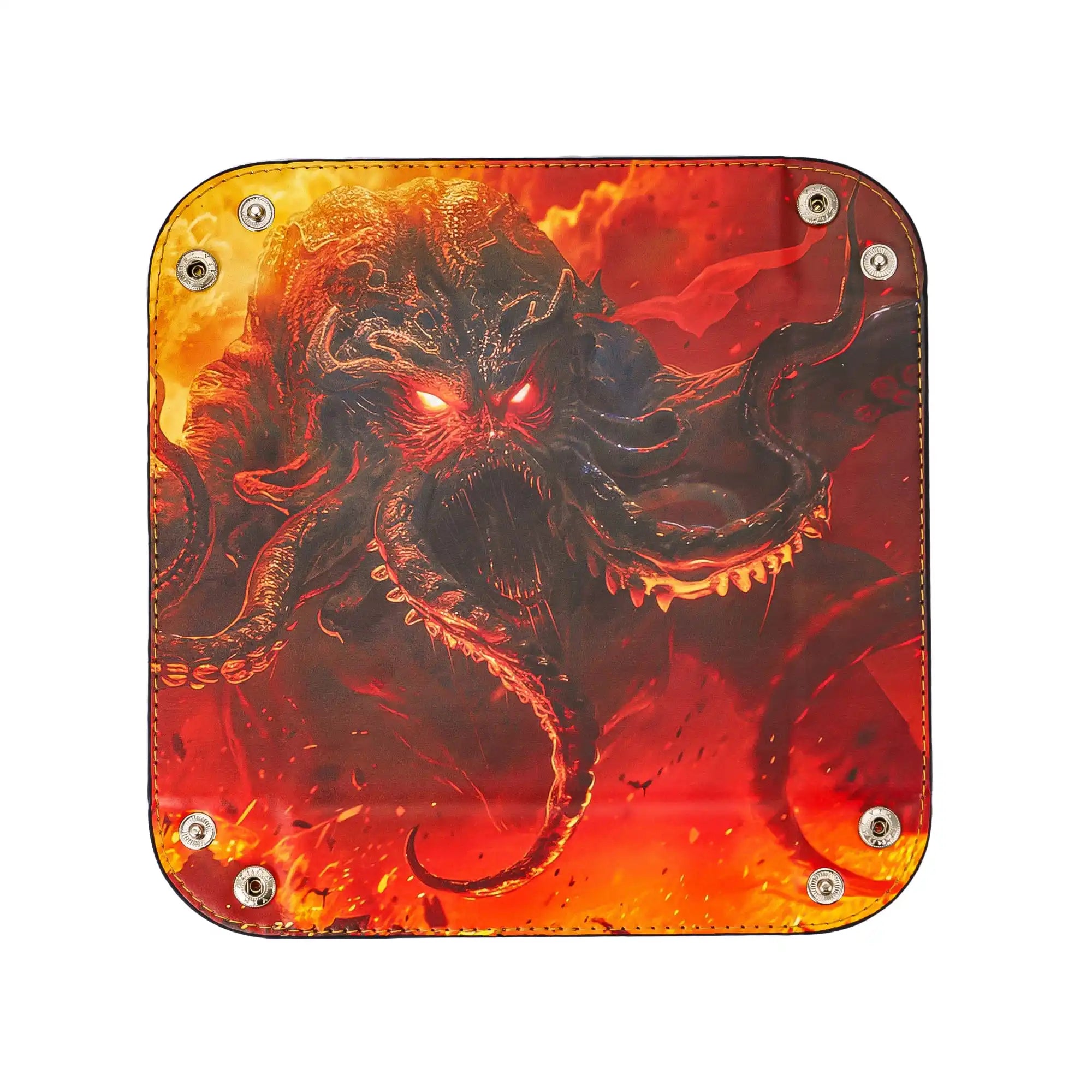 Square PU Leather Dice Tray