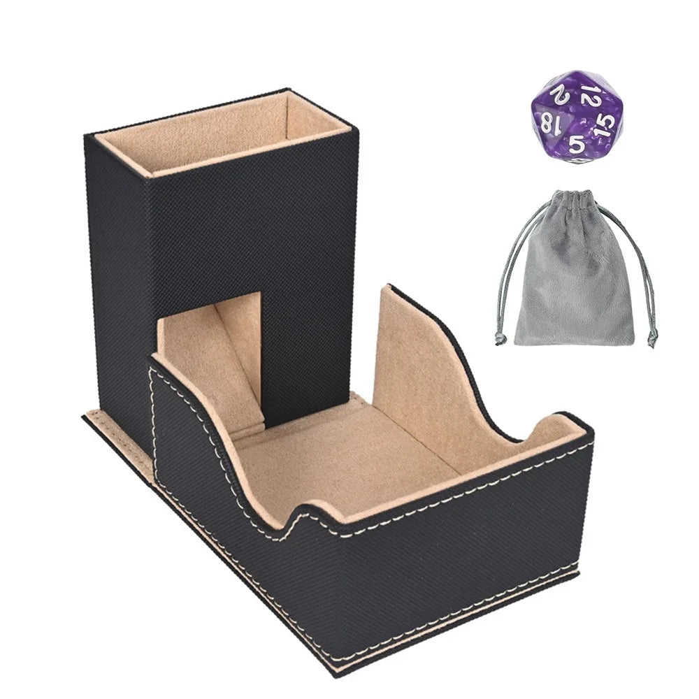 Foldable Leather Dice Tower