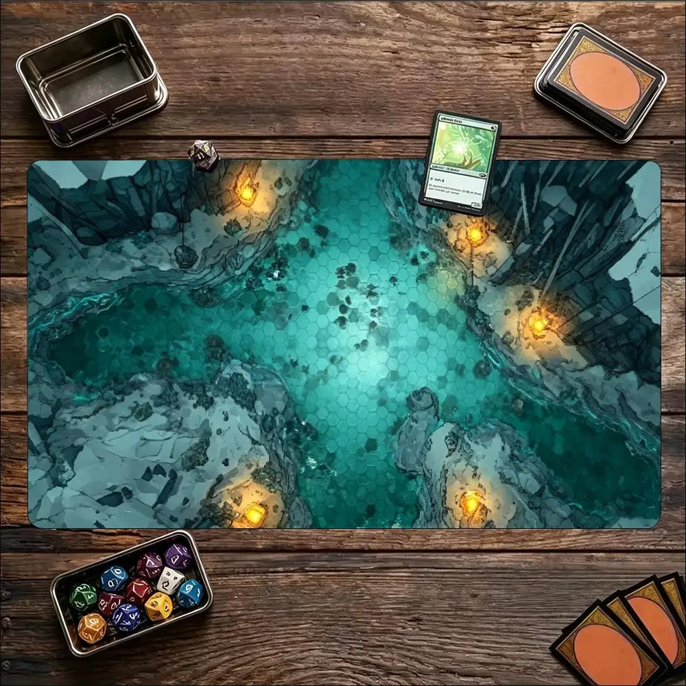 Glowing Dark Cave Playmat