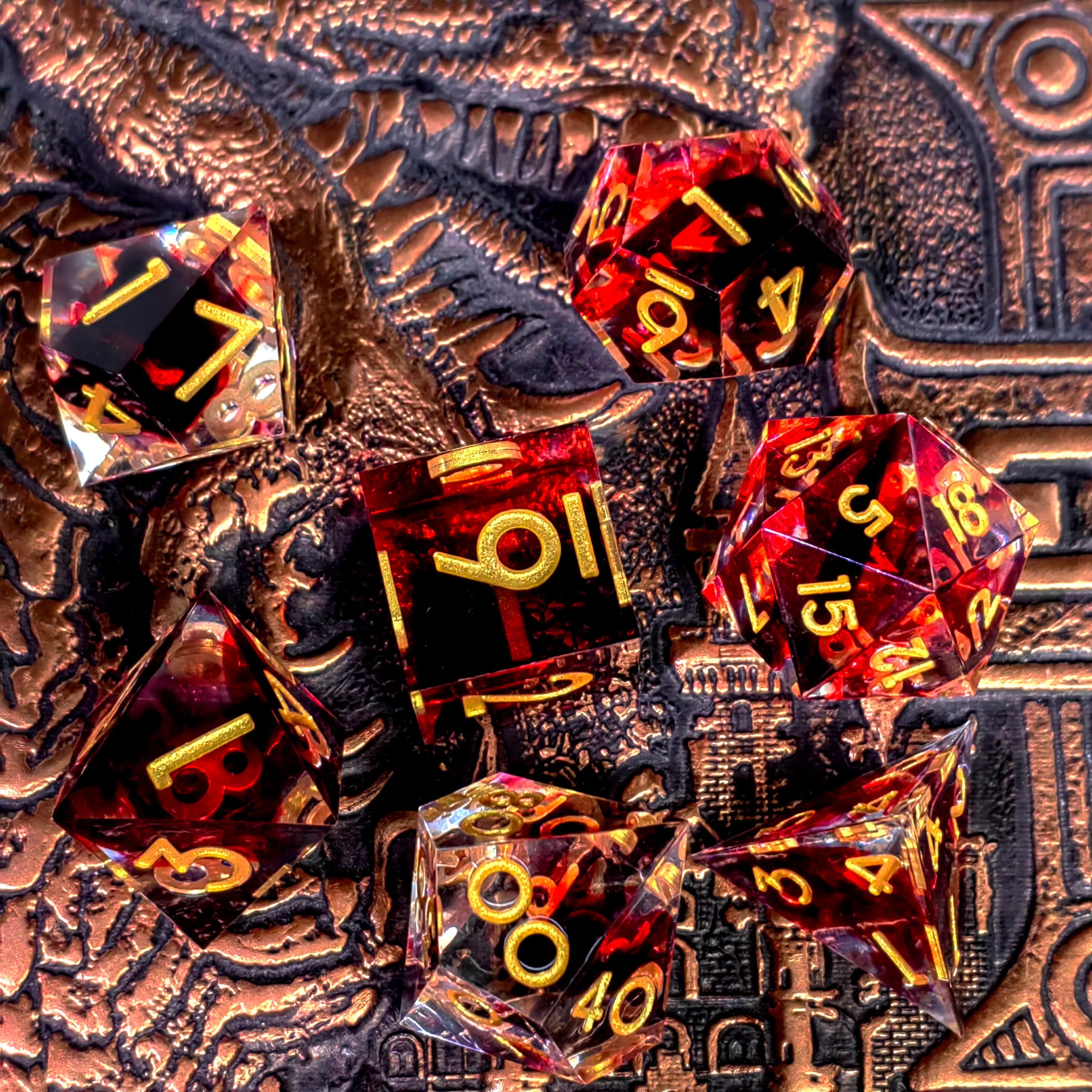 Colorful Resin Dice Set