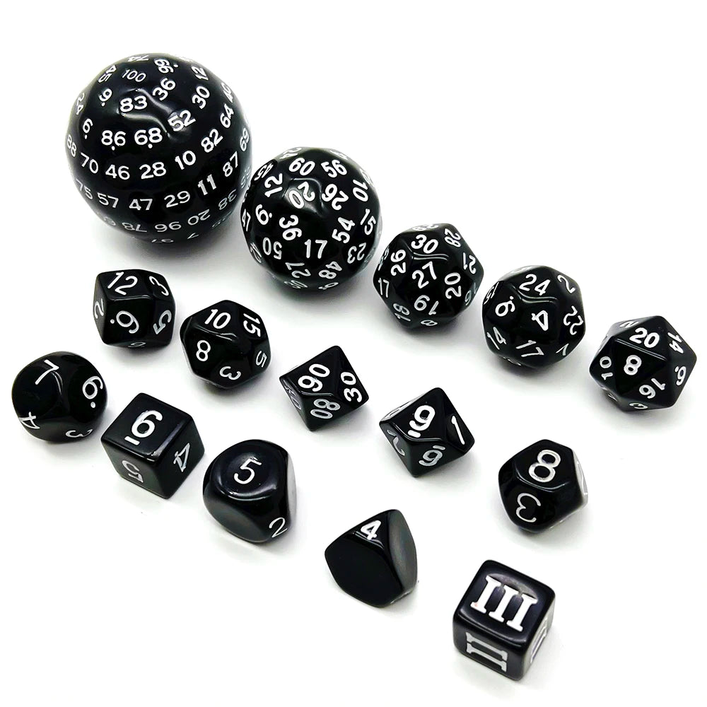 15-Piece Polyhedral Dice Set