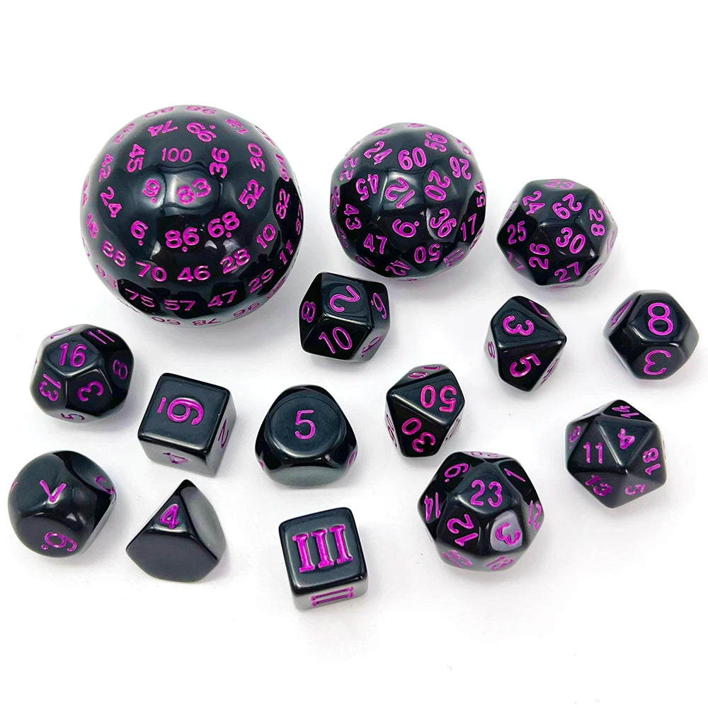 15-Piece Polyhedral Dice Set