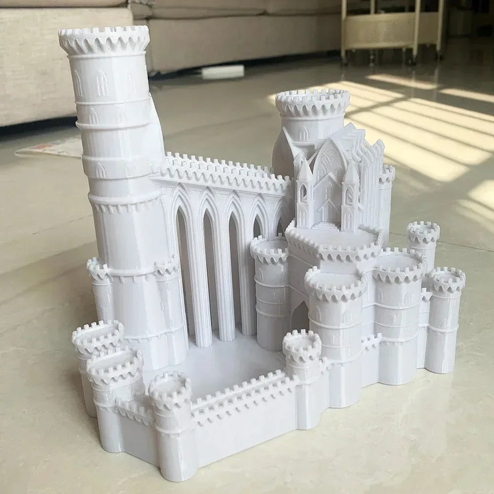 3D Printed Castle Dice Tower