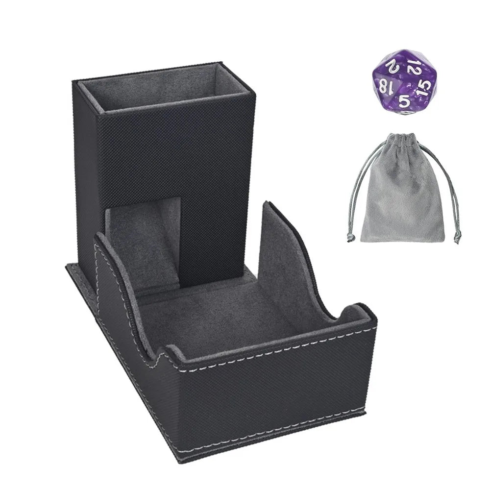 Foldable Leather Dice Tower