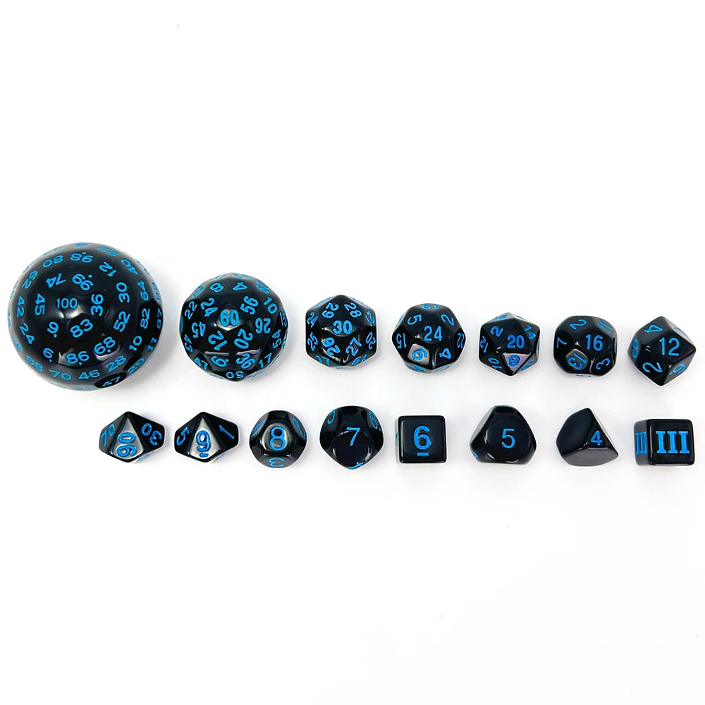 15-Piece Polyhedral Dice Set