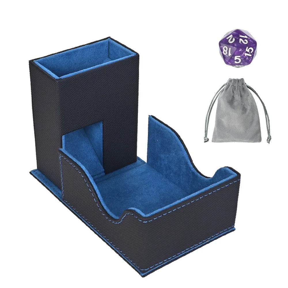 Foldable Leather Dice Tower