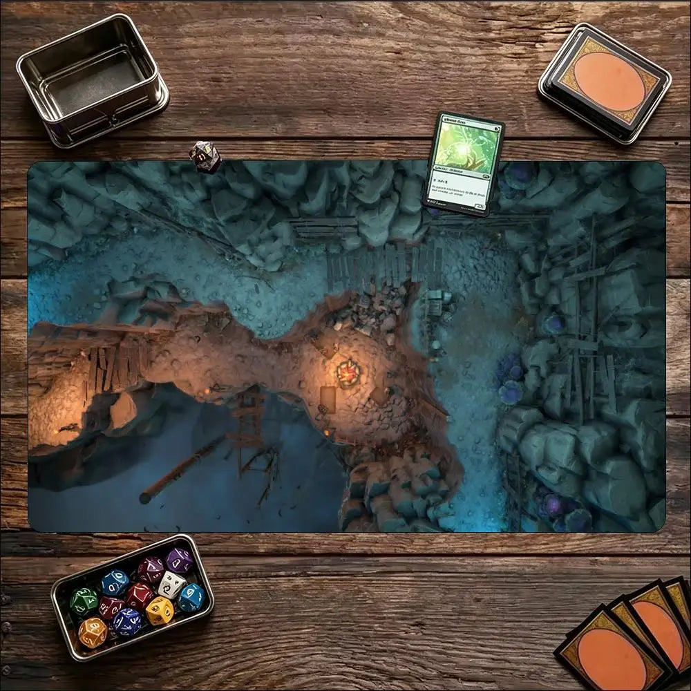 Glowing Dark Cave Playmat