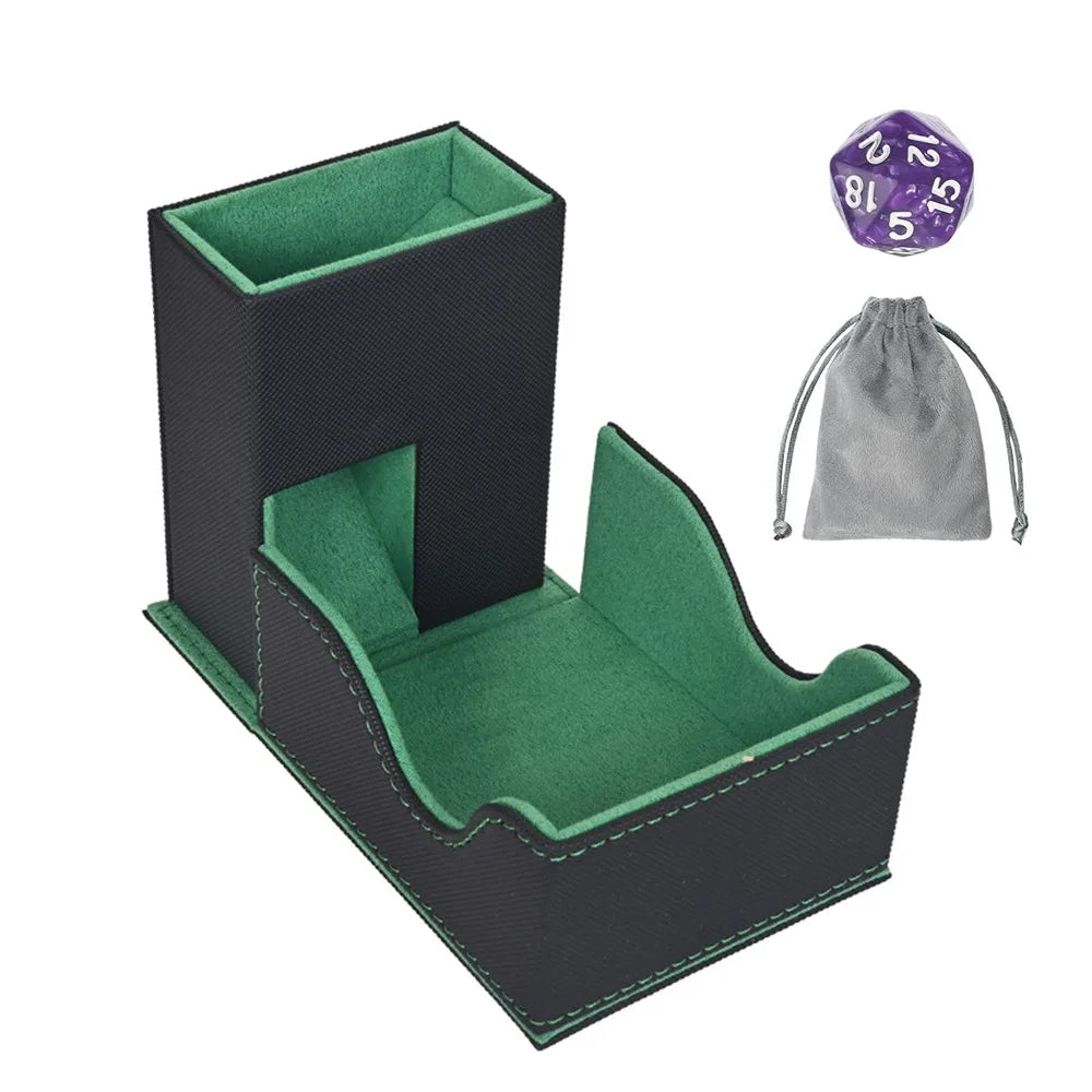 Foldable Leather Dice Tower