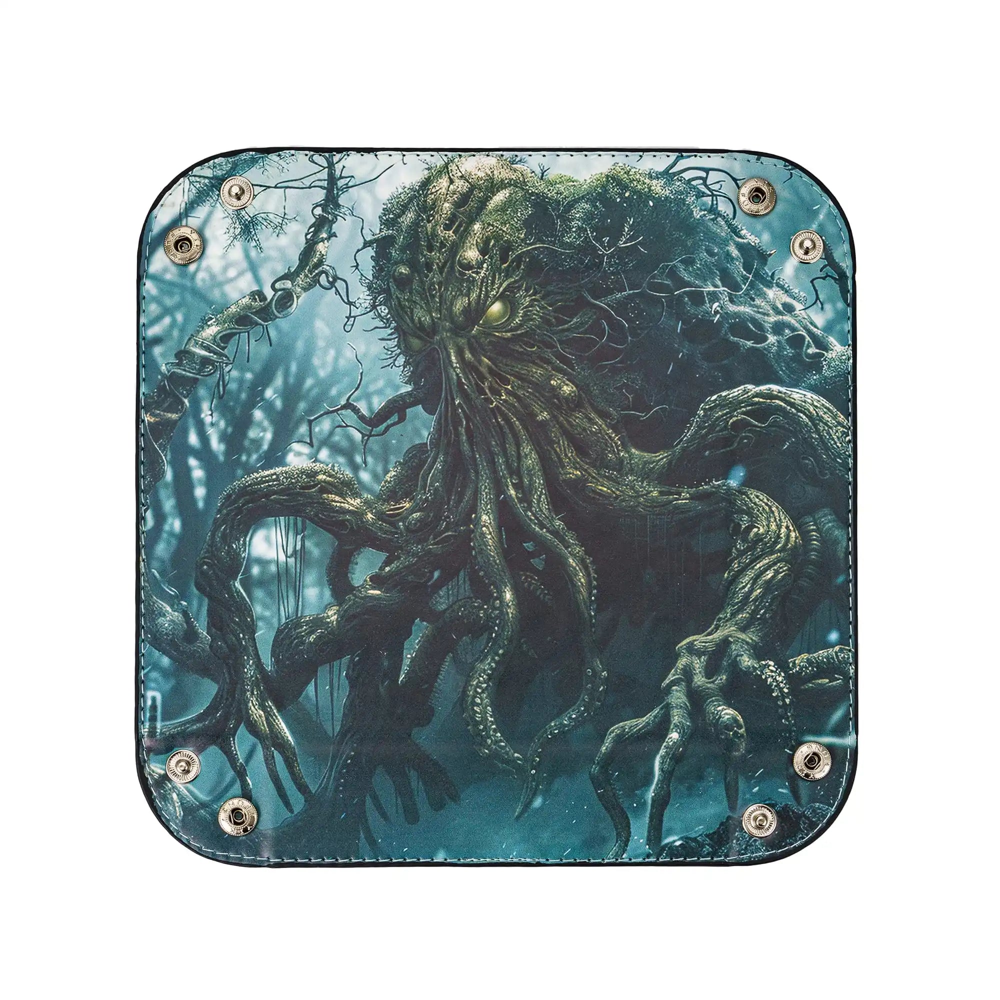 Square PU Leather Dice Tray