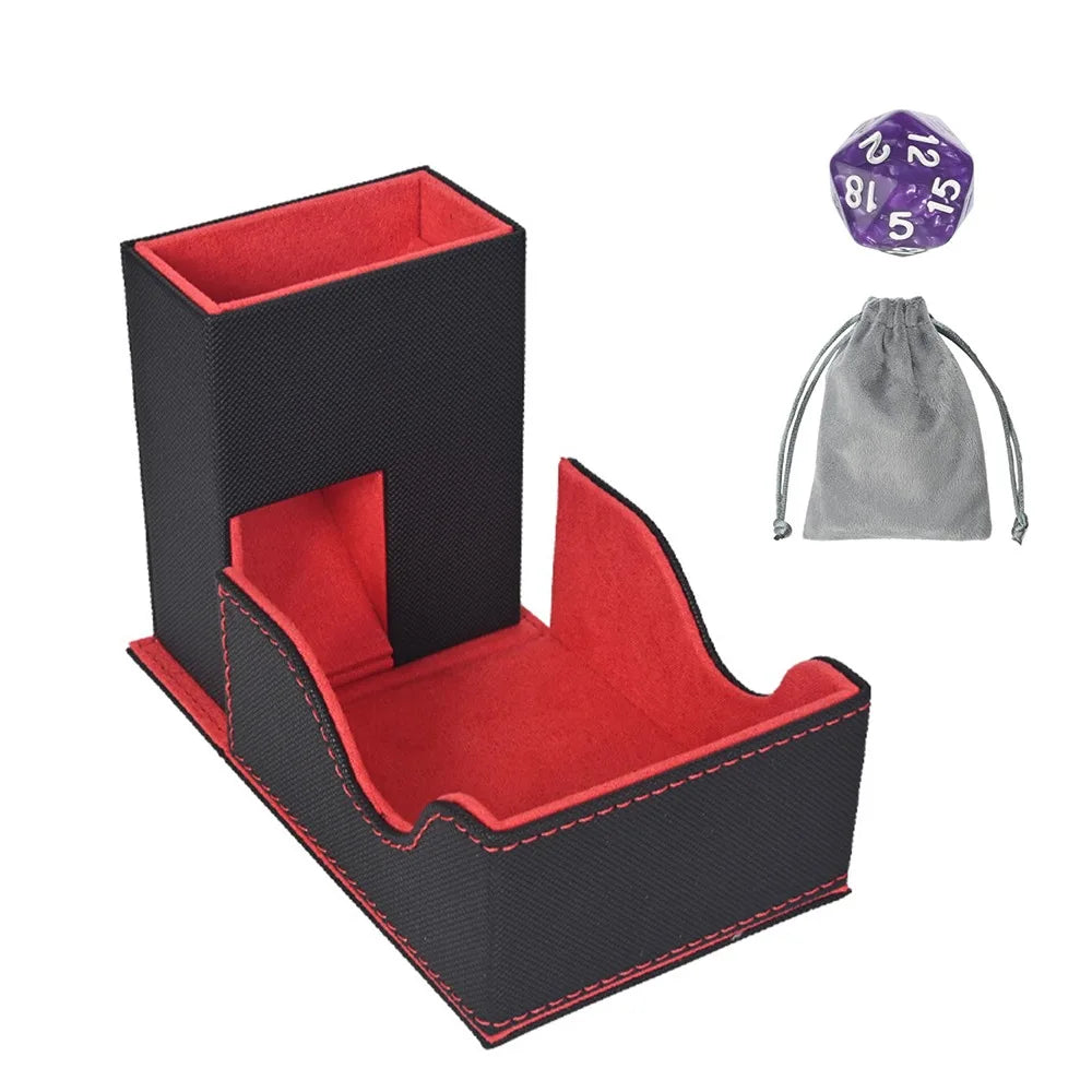 Foldable Leather Dice Tower